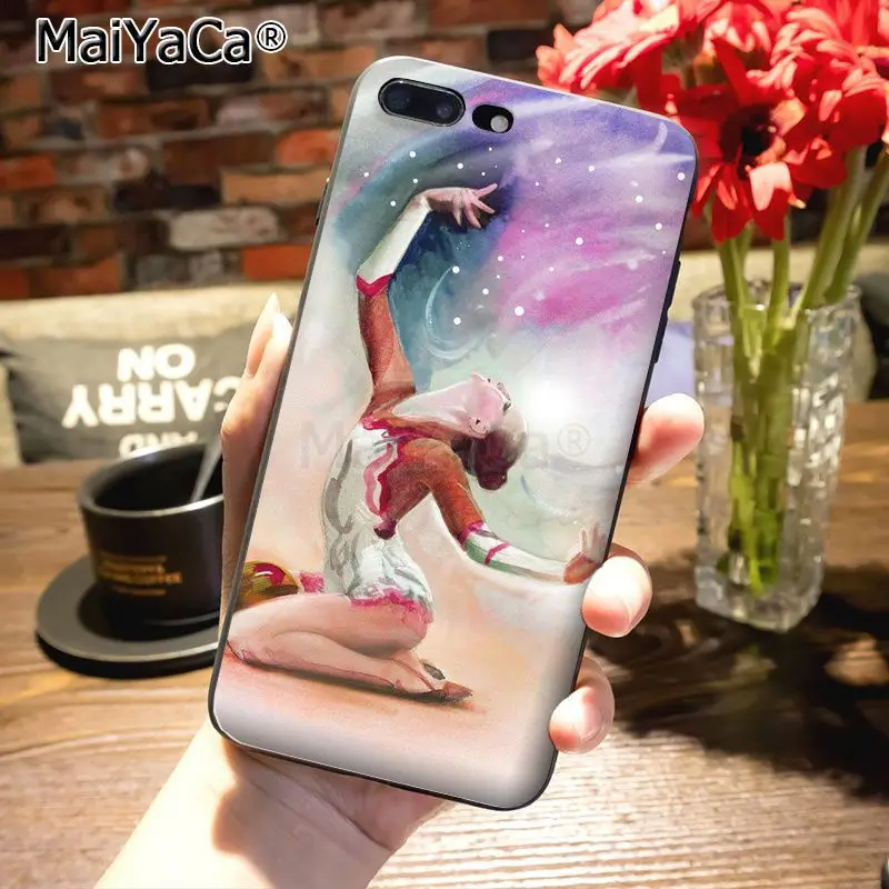 

MaiYaCa Love Gymnastics silhouette sports New Fashion phone cover for iPhone 8 12pro 6 6S Plus X 10 11pro max 5 5S 12 mini Coque