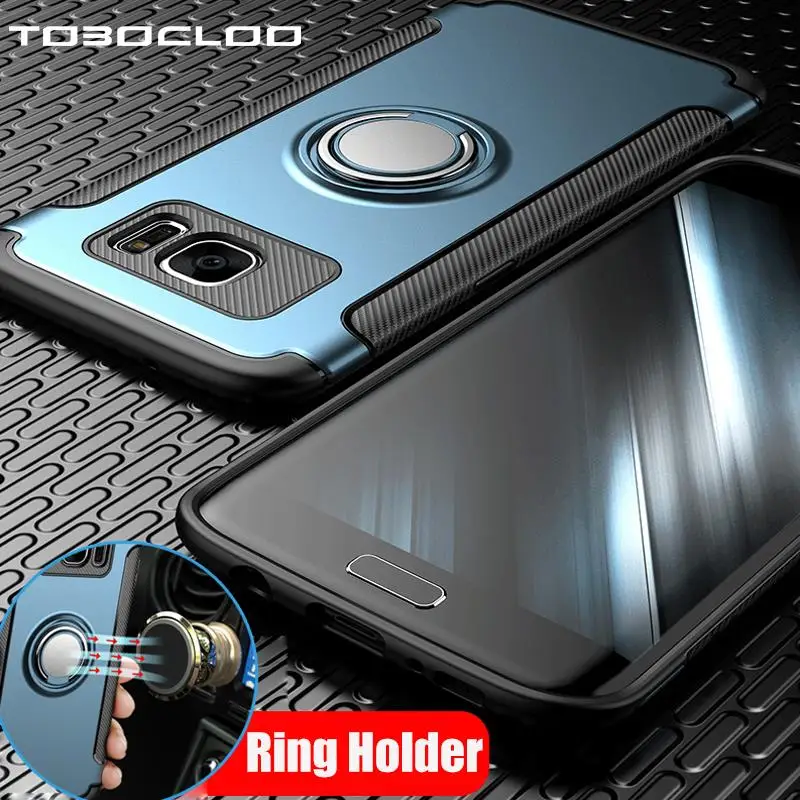 Чехол Tobocloo для Samsung Galaxy S7 edge S8 Plus Note 8 J2 J3 J5 J7 Prime 2017 2016 Pro металлический 360 кольцевой