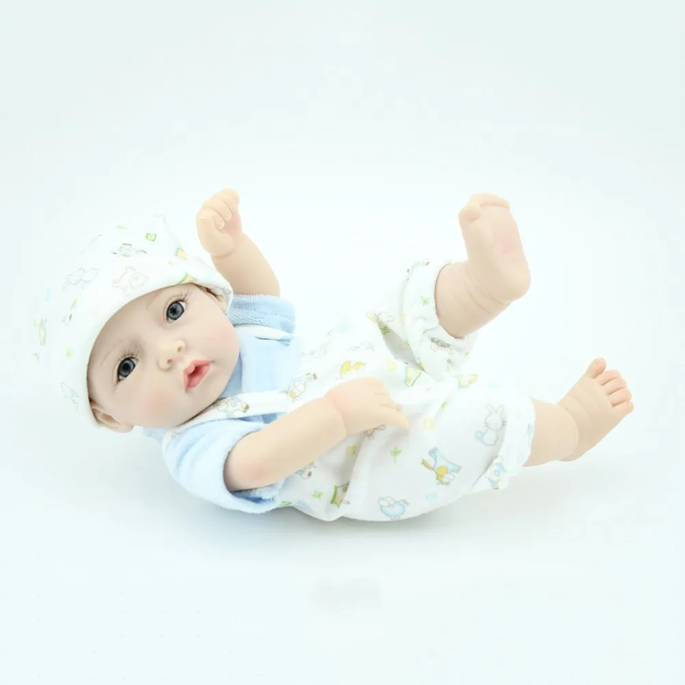 NPKDOLL 28 см Bebe Кукла Новорожденный с мягким силиконовым телом для девочек дешевле