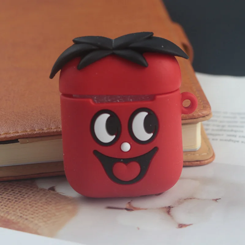 Red Boy Милый мультяшный чехол для AirPods, противоударный защитный силиконовый чехол для наушников Apple, аксессуары для зарядного устройства - Цвет: Red Boy