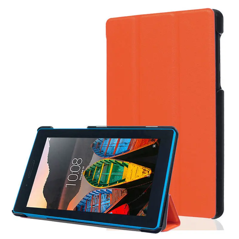 Защитный чехол подставка из ПУ кожи для Lenovo Tab 3 730F 730M Магнитный умный с функцией
