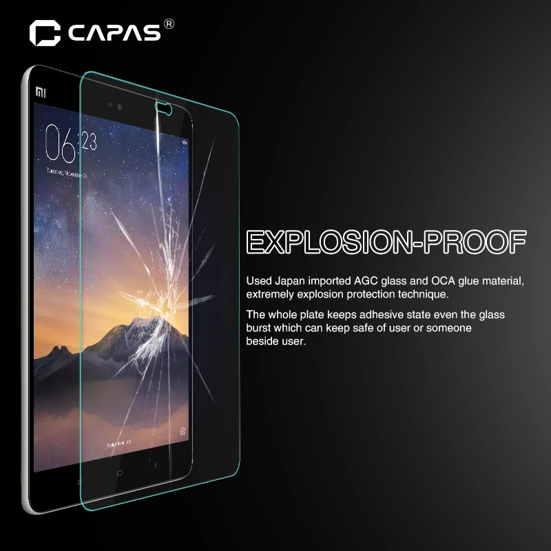 MiPad 2 9H Explosion-Proof Tempered Glass for Xiaomi Mipad Mi Pad MiPad2 Screen Protector Anti Shatter Film with Solid Packaging | Мобильные