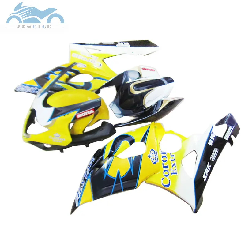 Обновите комплект обтекателей для Suzuki GSXR 1000 2005 2006 GSX R1000 спортивные Обтекатели набор 05 06 GSXR1000 K5 K6 желтый corona AT27