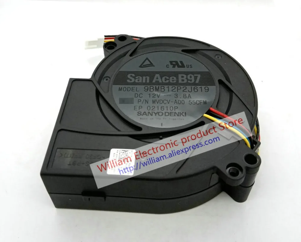 Sanyo San Ace B97 9BMB12P2J619 DC12V 3.8A MVDCV-A00 55CFM 97*33 мм компьютер насос для вентилятора системы охлаждения