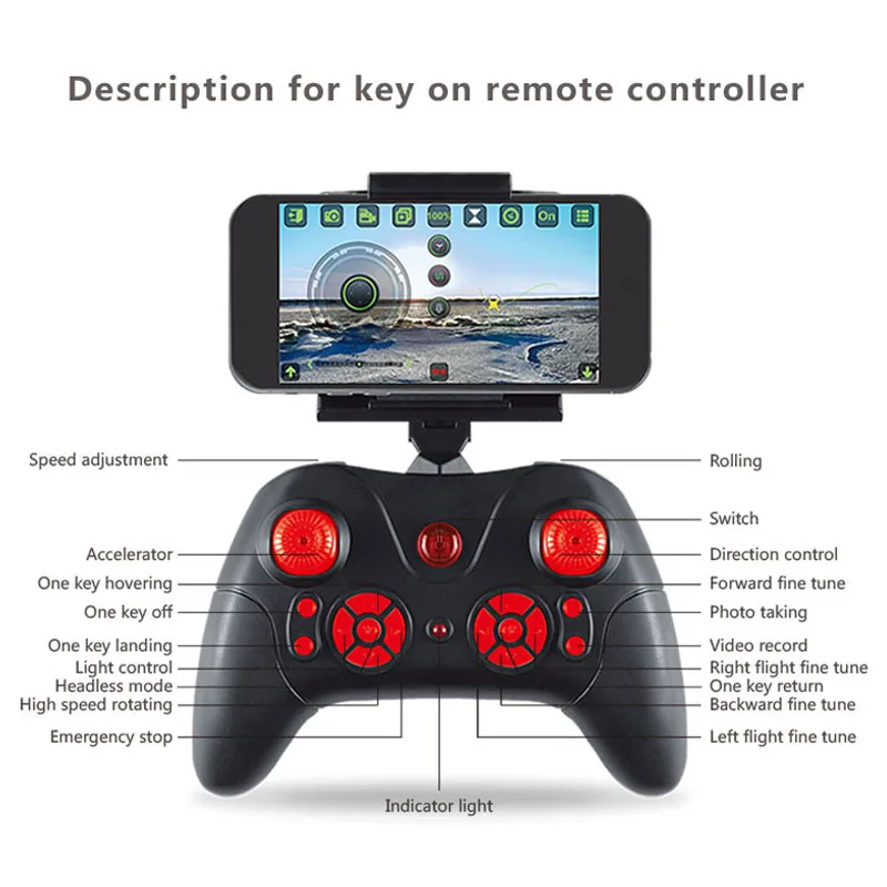 120 м Мини KY101 RC Дрон Wi Fi FPV системы с широким HD камера Режим высокой удержания складная рука RC Quadcopters 2,4 г 4CH 6 оси