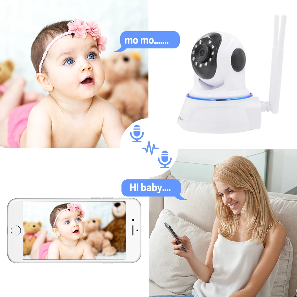 PLV IP Camera WiFi Wireless Home Security Surveillance 720P Baby Monitor Night Vision CCTV support ONVIF | Безопасность и защита