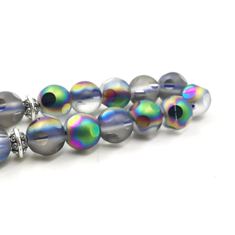 Женский tasbih Синий Цвет Матовый хрусталь 33 66 99 бисер подарок для девочки четки