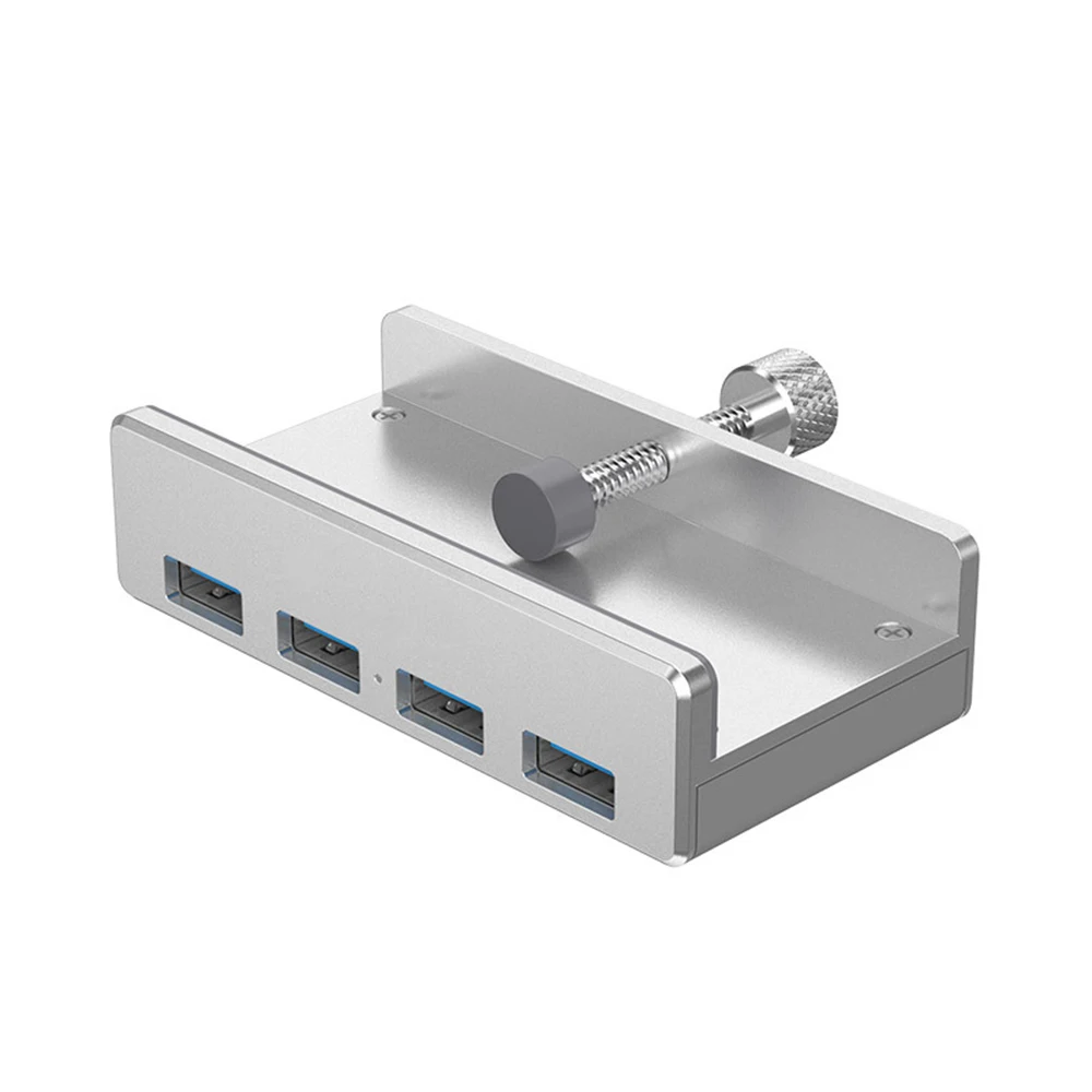 Алюминиевый сплав 4 порта USB 3 0 зажим тип концентратор сплиттер адаптер питания