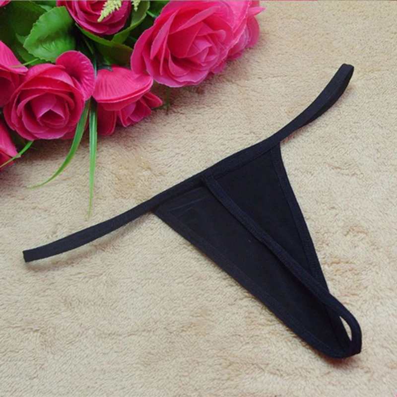 Женские мини-Трусы-бикини нижнее белье из дышащего материала с Т-образной