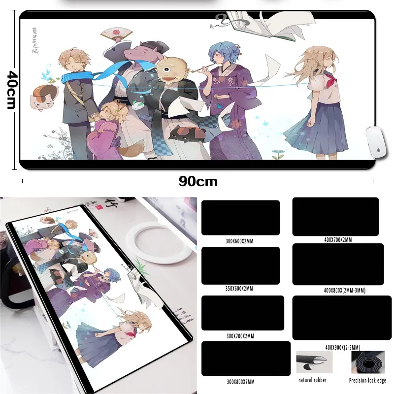 

Mairuige All The Role of Natsume Yuujinchou Anime Mousepad Large Size Locked Edge Mouse Pad Mat Pc Table Desk Mice Mat Pads