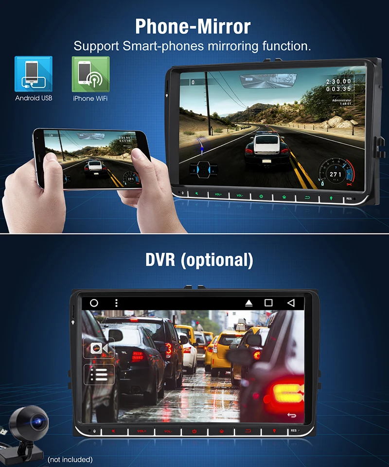 Тыква автомобильный мультимедийный плеер 2 din 9 &quotавтомобильное радио GPS Android 8 1