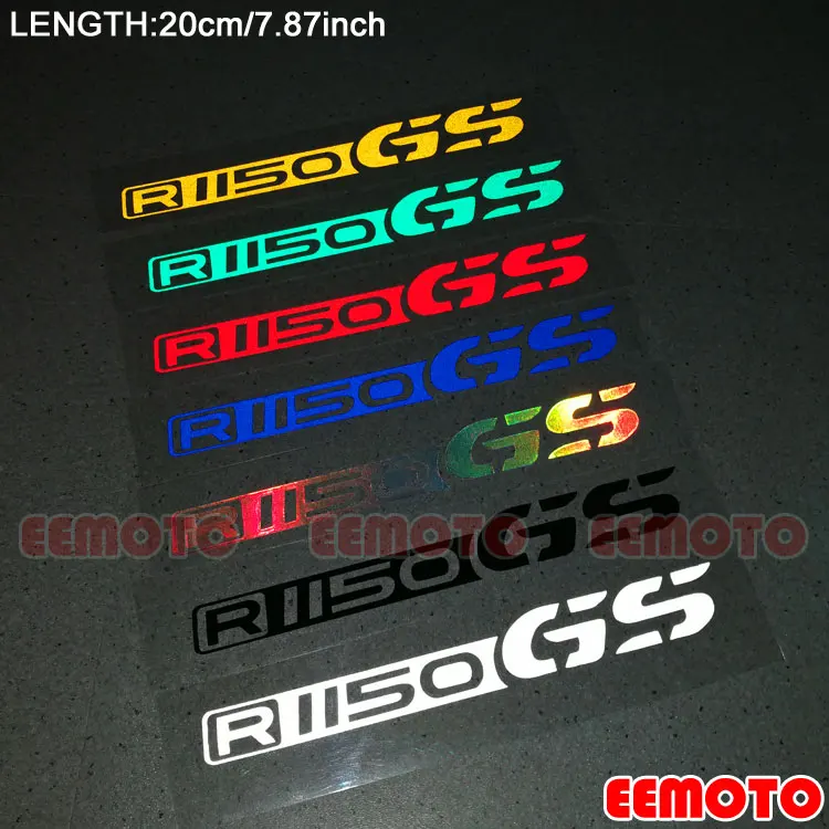 

Motorcycle body wheels rims helmet Shell Tank Pad Motorbike Fairing Reflective logo label Decals Stickers for R1150GS R1150 GS