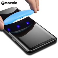 liquid uv screen protector for samsung galaxy s8 s9 s10 plus mocolo full glued 5d curved uv tempered glass for samsung note 9 8