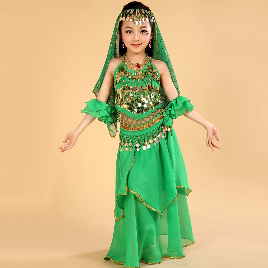 Детский костюм для танца живота детская одежда выступлений и танцев в индийском