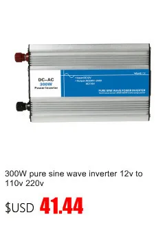1000 Вт Чистая Синусоидальная волна инвертор, DC 12 V/24 V/48 V к AC 110 V/220 V, несеточный солнечный инвертор, преобразователь напряжения с зарядным устройством/UPS
