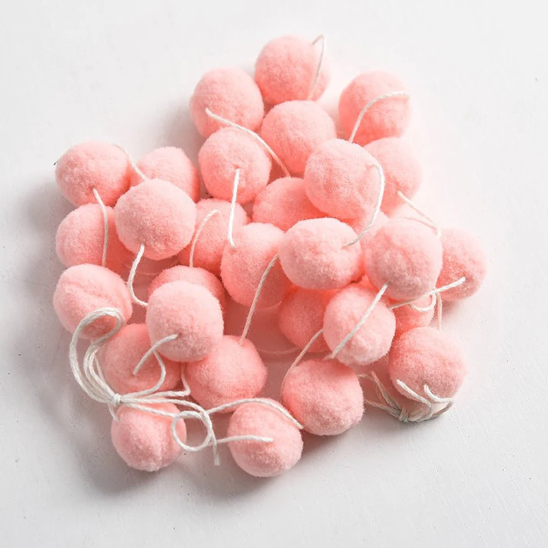 Tofok DIY 30 шт. красочные Hairball Висячие веревочные Подвески 2,3 м INS скандинавском стиле детская комната для девочек украшение дома - Цвет: T15