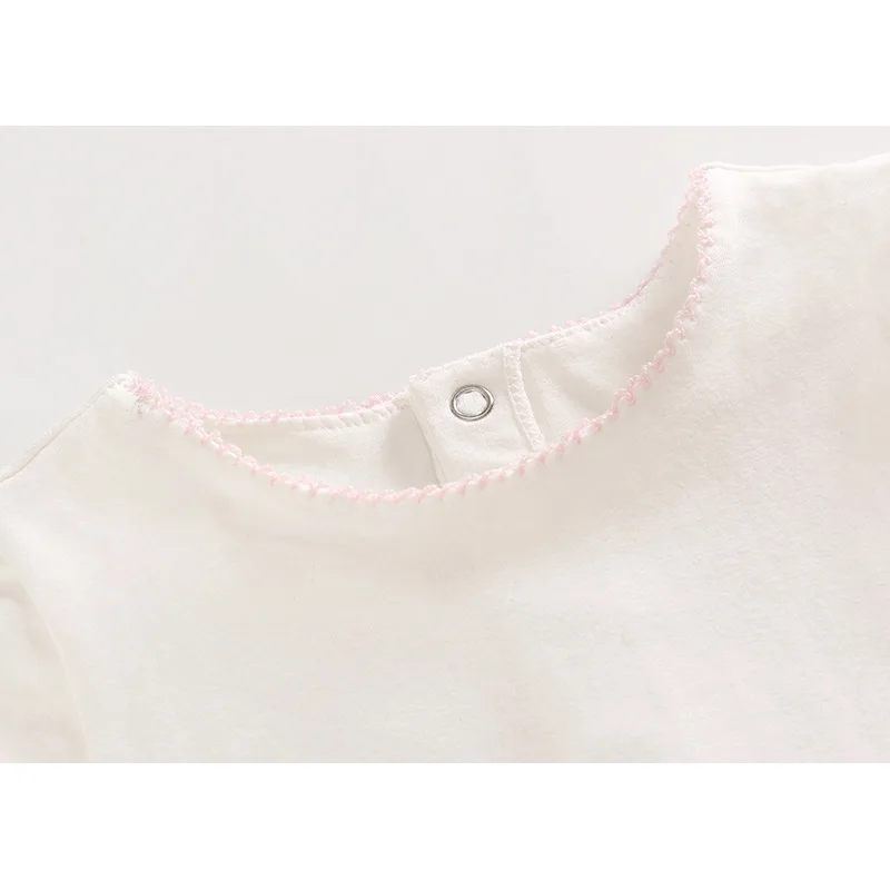 Летнее платье с кроликом для маленьких девочек хлопковое принцессы оборками и