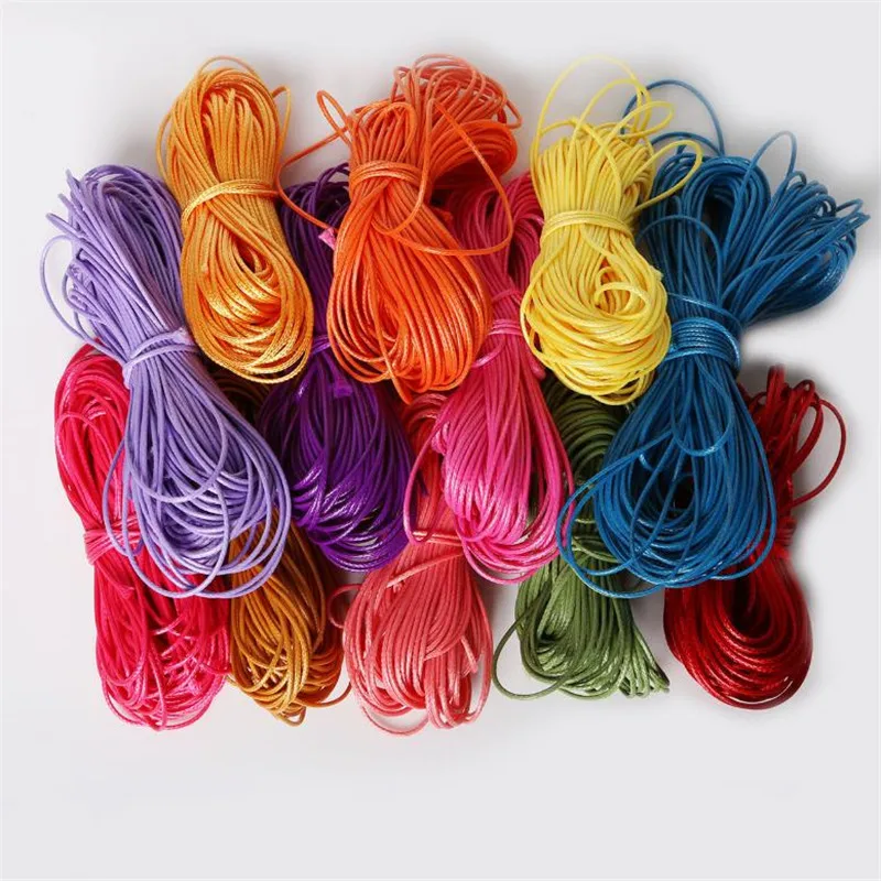 Вощеный хлопковый шнур 1 мм вощеная нить веревка на ремешке Ожерелье Веревка DIY