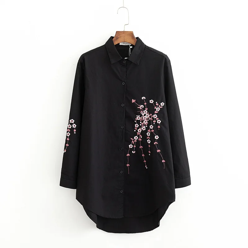 2019 размера плюс повседневные блузки Весенняя женская одежда модные свободные