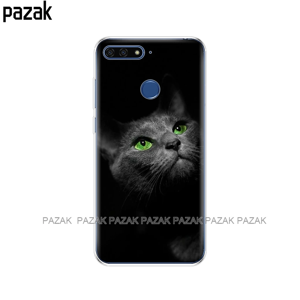 61357 Силиконовый чехол для huawei honor 7C, 5,7 дюймов, чехол мягкий, симпатичный, из ТПУ, защитный чехол для телефона huawei honor 7c Aum-L41 - Цвет: 61357