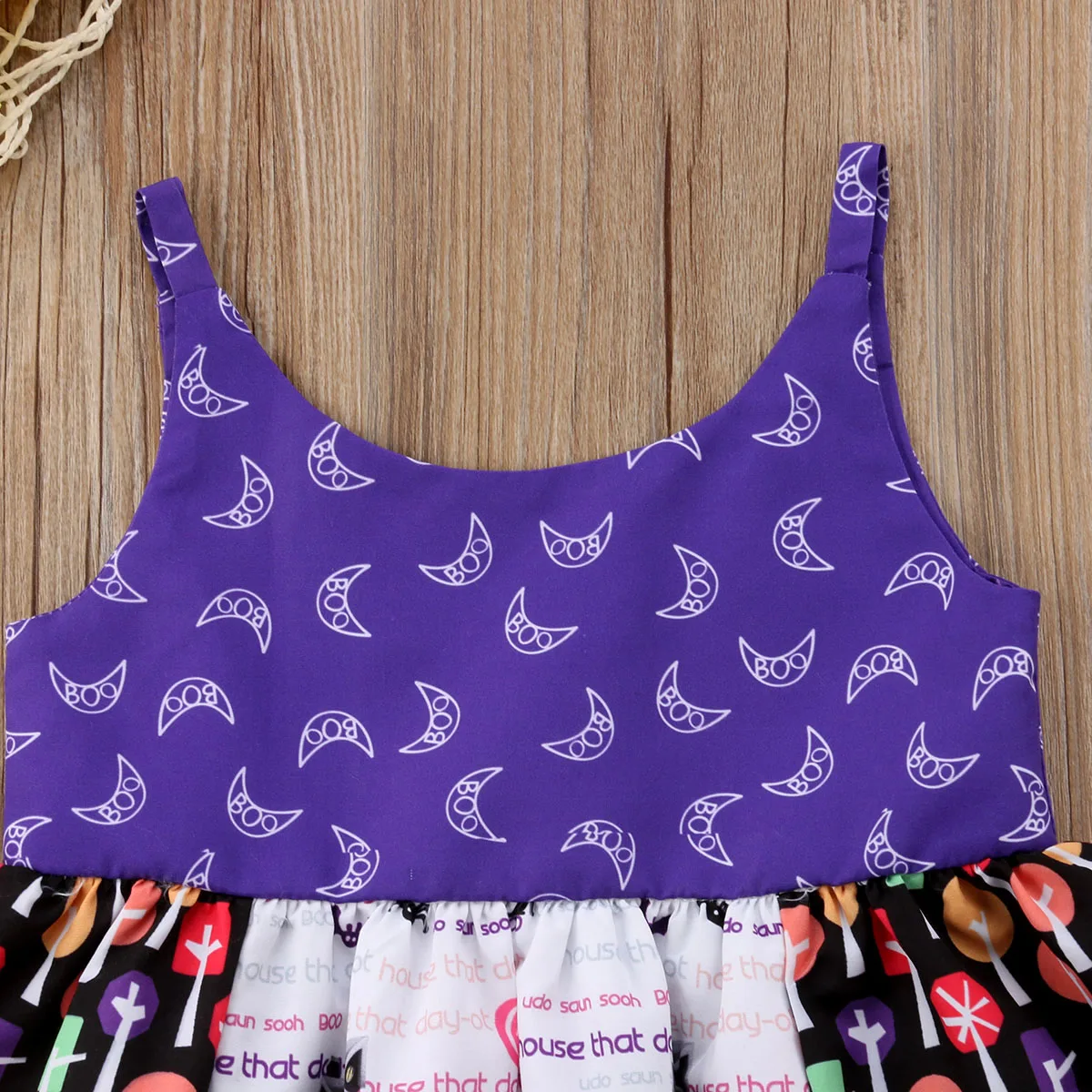 Новинка праздничное летнее платье для маленьких девочек на Хэллоуин сарафан