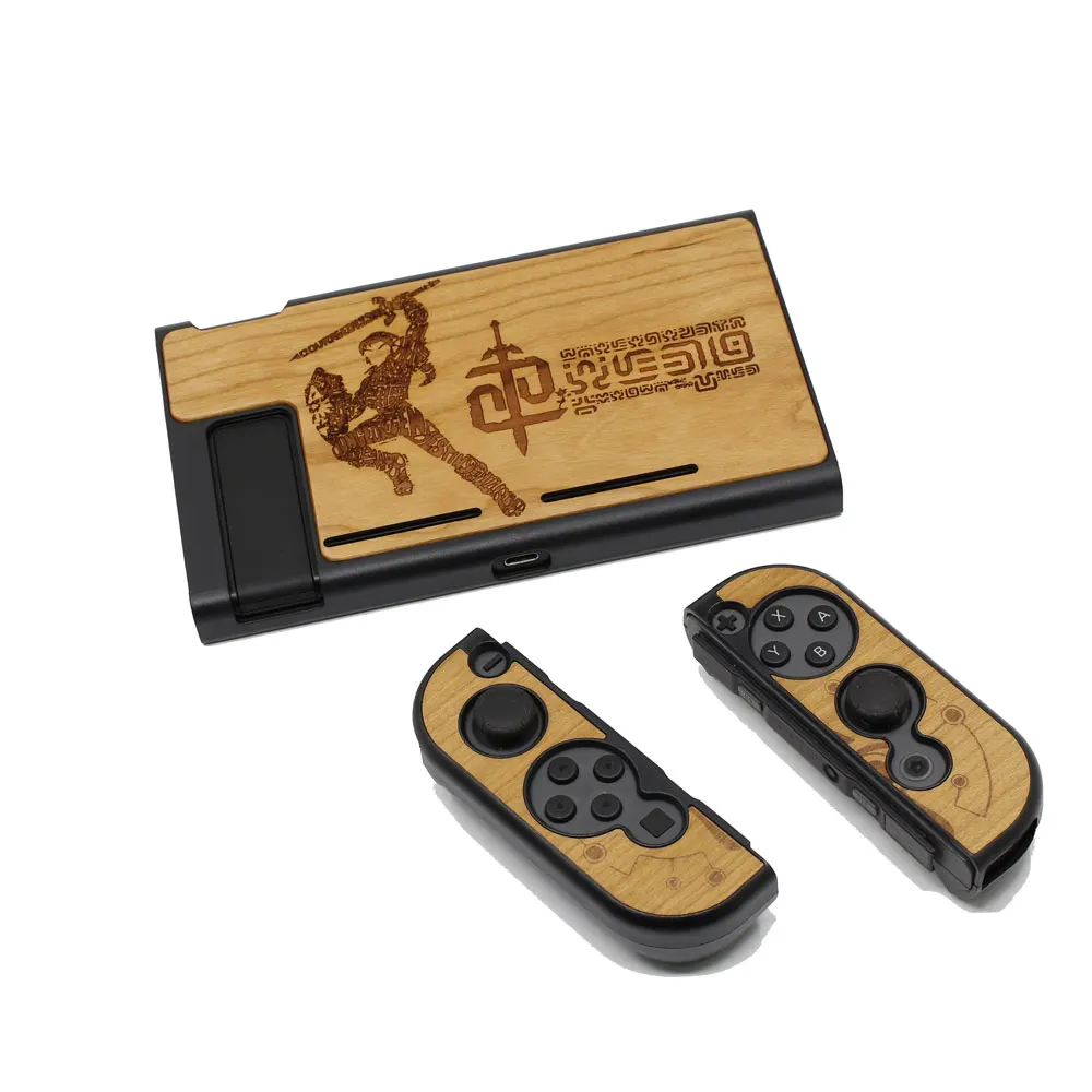 Zeda-A-Cherry Для консольный переключатель Nintendo Joy-Con контроллер защитный слой от пыли резьба по дереву чехол отделенный корпус оболочка сумка для переноски - Цвет: Zeda-A-Cherry