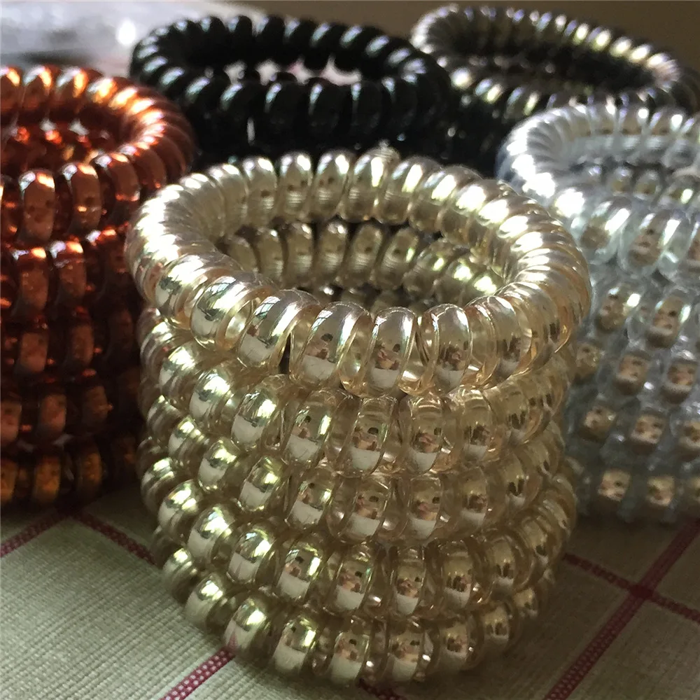 Женский эластичный браслет на спирали 20 шт./лот 5 цветов | Украшения и аксессуары