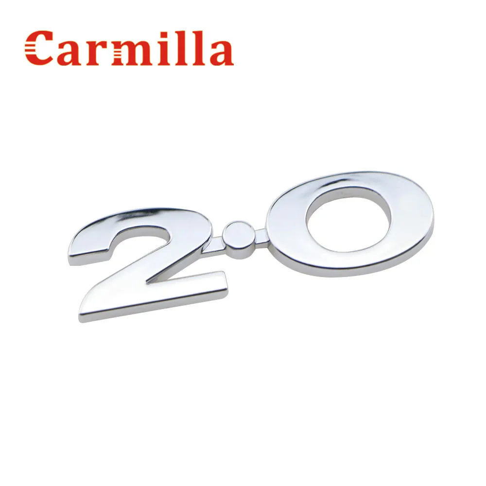 

Carmilla, Автомобильный задний Смещенный значок 2,0, наклейка 2,0, наклейки для Ford Focus 2 3 4, для Mondeo Fiesta, Ecosport, автомобильный Стайлинг