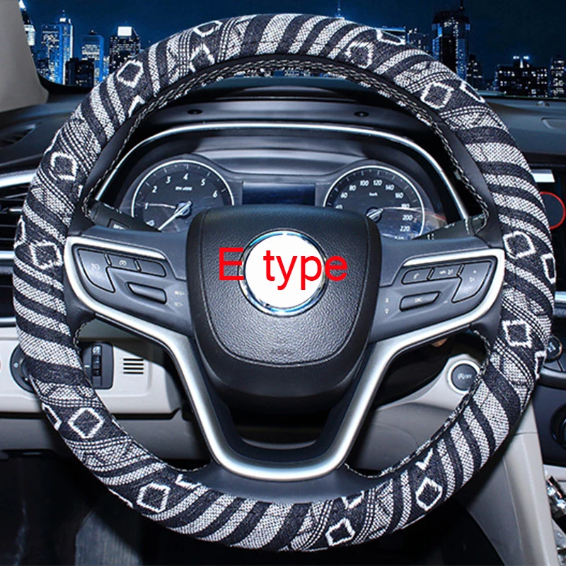 Универсальные чехлы на руль Ciliken автомобильные аксессуары льняной чехол в стиле