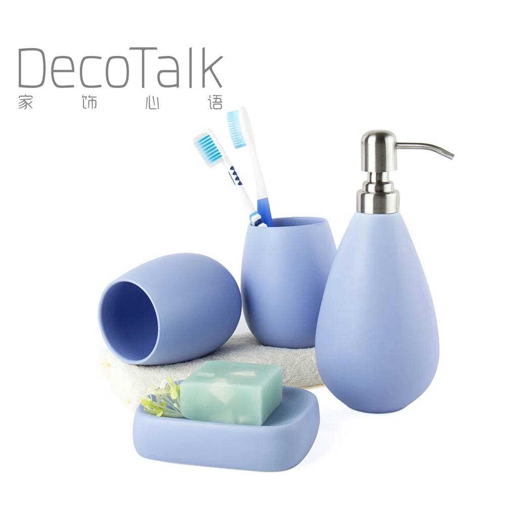 DecoTalk набор для ванной комнаты в форме капли воды керамический набор аксессуаров для ванной комнаты 4 шт. набор Поставки подарочный набор 5 цветов