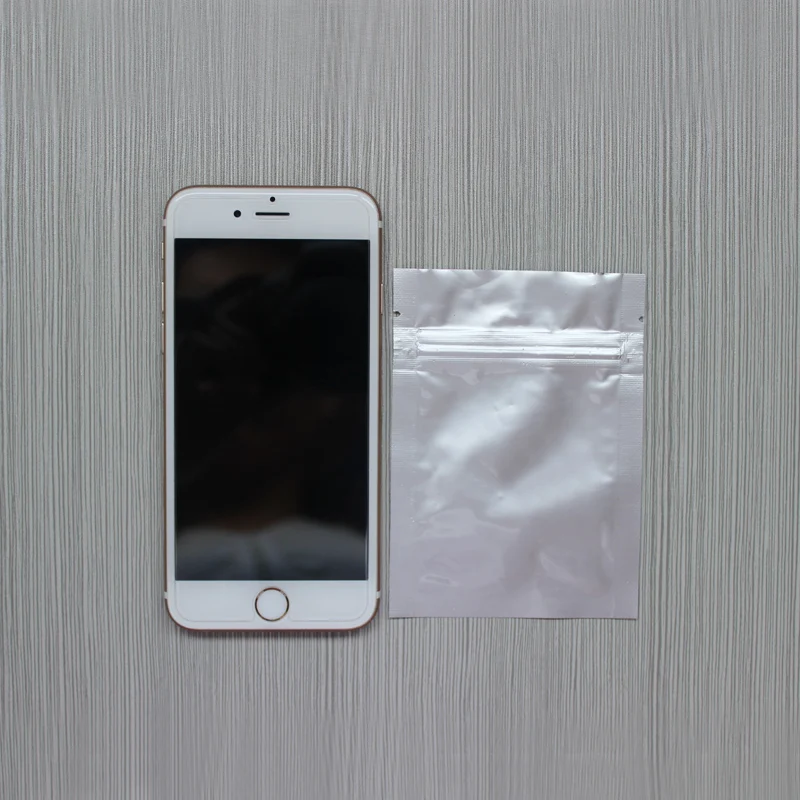 Самозапечатывающиеся пакеты из чистой алюминиевой фольги на молнии 11*16 см 100