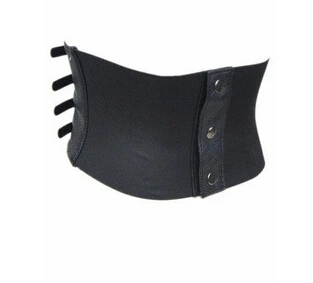 Ремень из искусственной кожи Женский Модный Черный винтажный корсет с поясом на