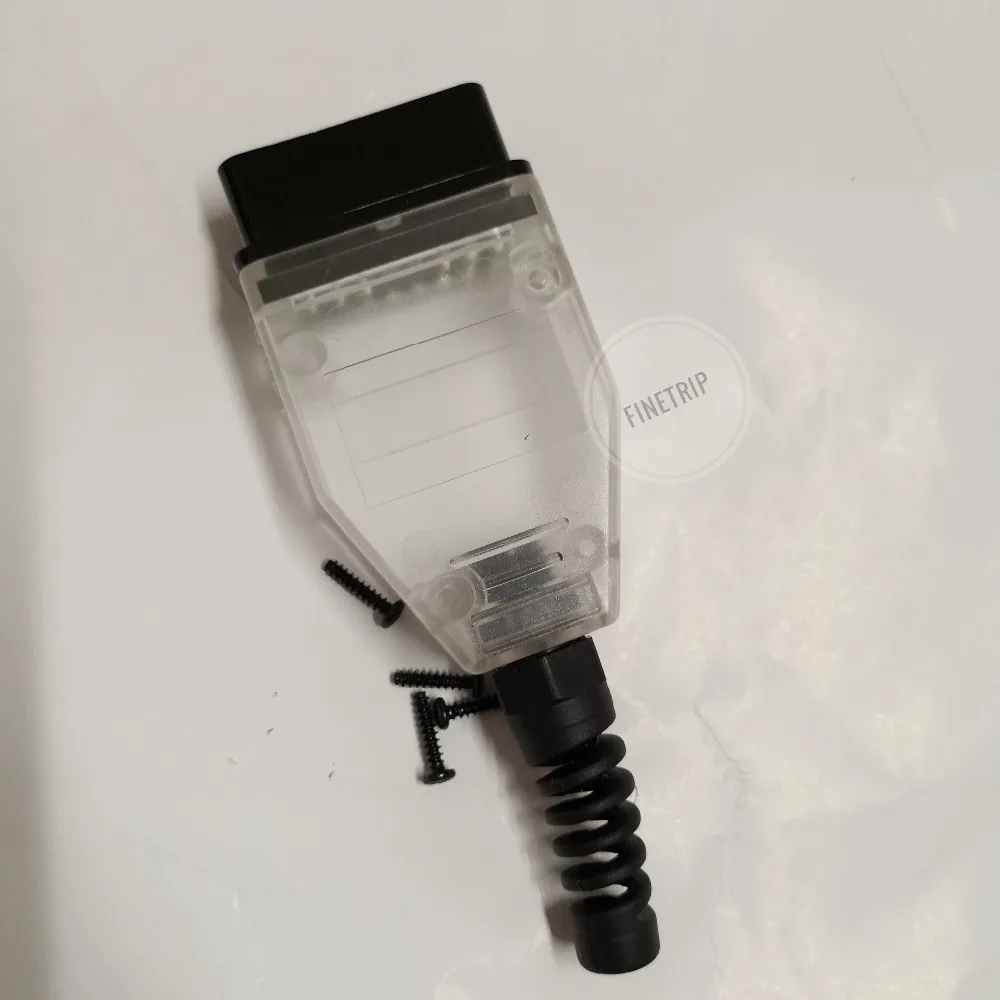 10 шт./лот FINETRIP OBD2 16Pin штекер разъема адаптера J1962 OBDII проводка оболочки прозрачный белый/синий/черный