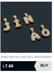 JINAO эллипса кубинская звено цепи ожерелье хип-хоп Майями Iced Out кубинская цепь с кубическим цирконием n Ювелирная Пряжка подарок