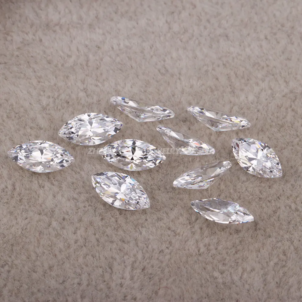 Высокое качество AAAAA 1.5x3mm-10*20mm конский глаз CZ камни чистый прозрачный цвет искусственные камни кубический цирконий камни для DIY драгоценность