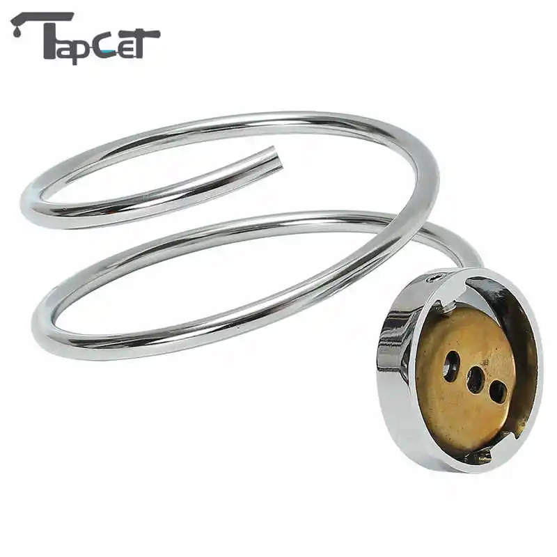 TAPCET Chrome Finish Wall Mounted Hair Dryer Stand Hotel Bathroom Barbershop Shelves Shelf Storage Hairdryer Rack Holder Hanger |