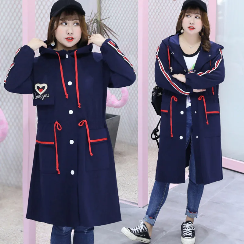 2019 Новый Для женщин дизайнер ветровка куртка весна большой Размеры модные Куртки