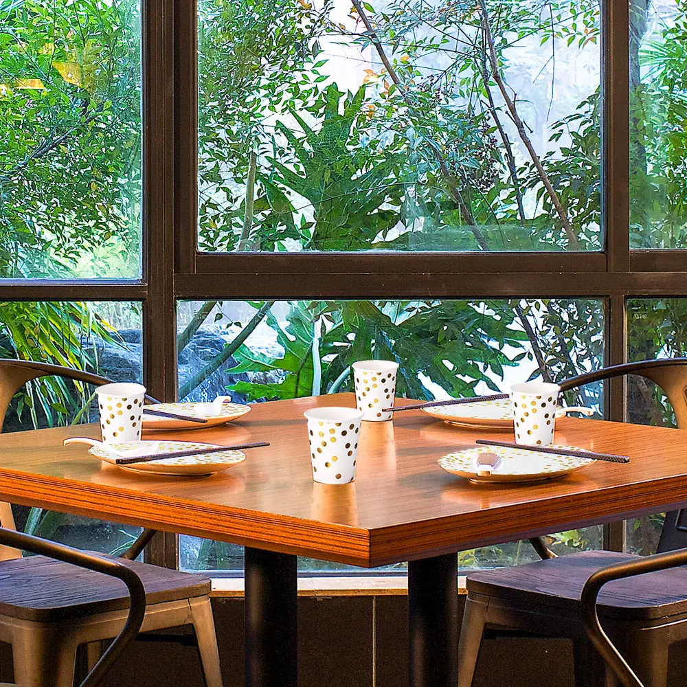 Одноразовая посуда 90 шт./компл. товары для вечерние красочные бумажные чашки и