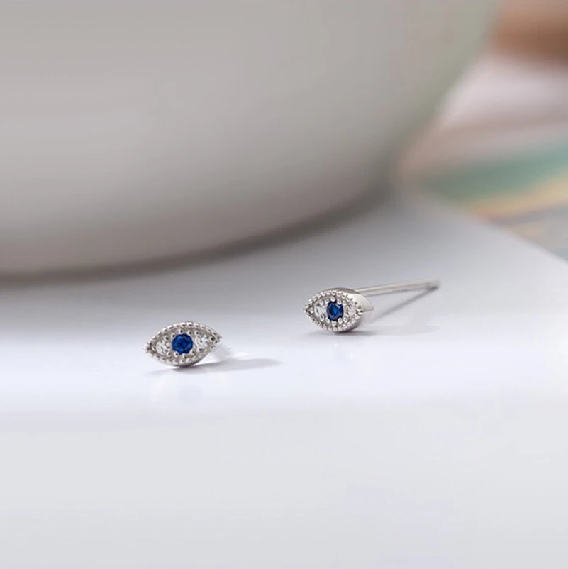 Серьги из стерлингового серебра 925 пробы Модные Цветные циркониевые серьги с