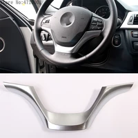 abs chrome steering wheel frame cover trim for bmw 3 series f30 f34 320 328 2013 2014 2015 car accessories