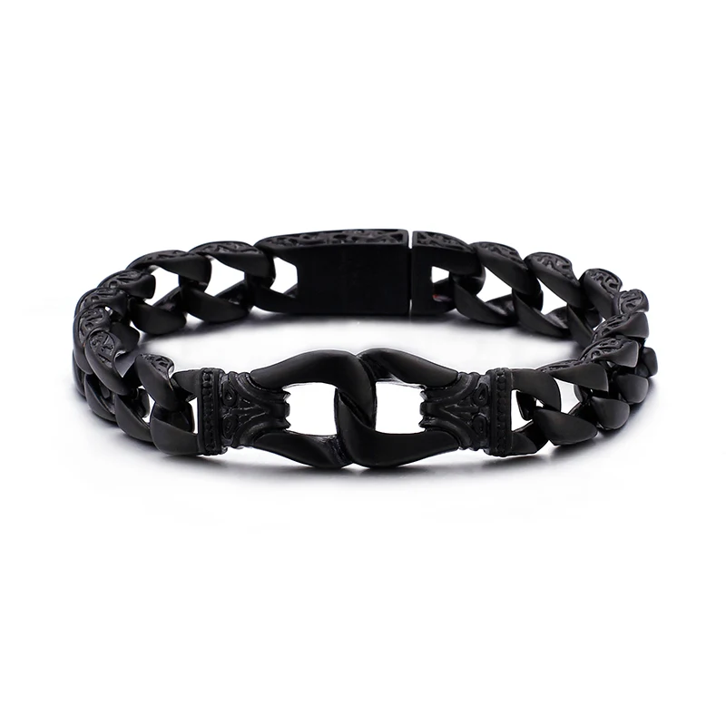 Мужские ювелирные изделия из нержавеющей стали винтажный браслет-цепочка с