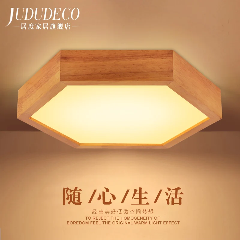 

Japan style wood LED ceiling light for dining room kitchen bed room lamp E27 110-240V