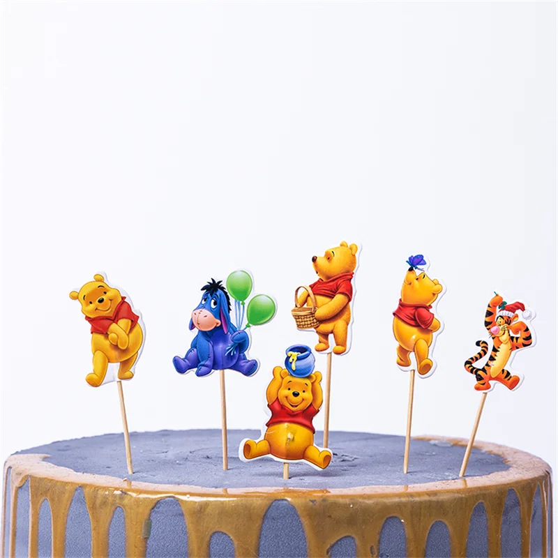 Cake Topper-11 24 шт. форзенская принцесса день рождения торт Топпер Дети сувениры украшения кекс топперы Микки Минни Baby Shower принадлежности - Цвет: Cake Topper-11