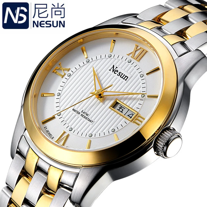 

Nesun Men's Watches Luxury Brand Japan MIYOTA Automatic Mechanical Movement Wristwatches Sapphire Waterproof Watch Men N9201G-1