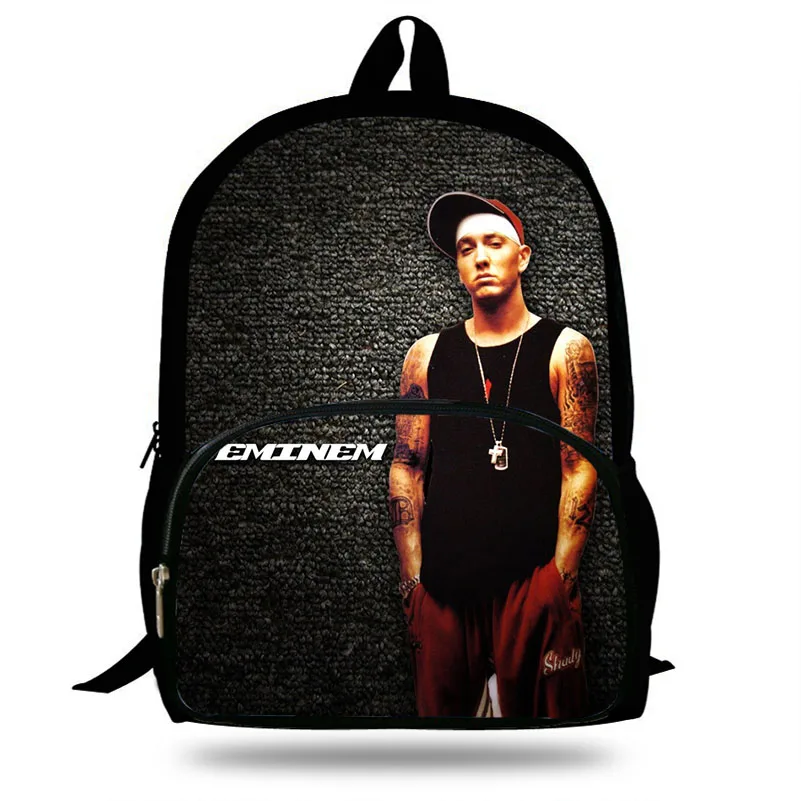 Рюкзак с принтом Eminem в стиле хип хоп детские школьные сумки для мальчиков и