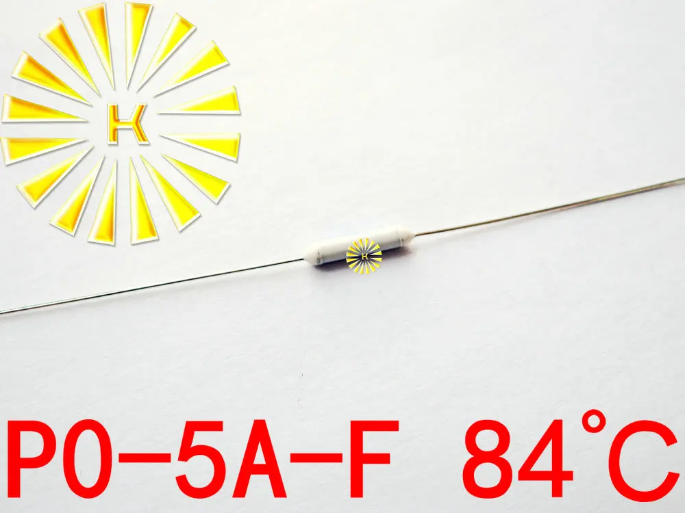

100% Original P0-5A-F 84 degree Thermal-Links 5A 250V Resistance Temperature Fuse x 100PCS FREE SHIPPING