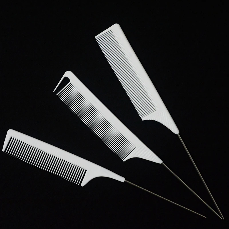 Профессиональный триммер для волос углеродный гребень парикмахер белый