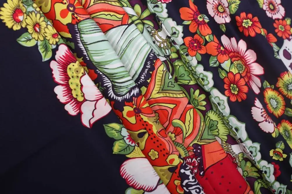 Женская винтажная одежда сделай сам с принтом скелета из чистого хлопка