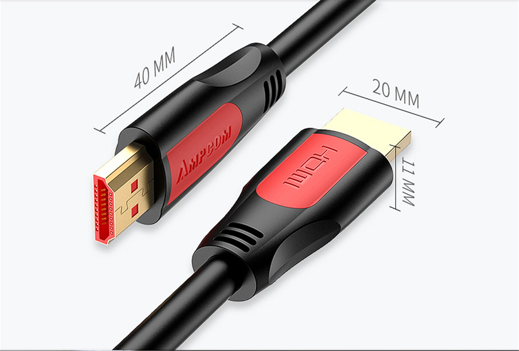 AMPCOM HDMI кабель HDMI в HDMI 2,0 Ultra HD 4 K-60Hz 3D 1080P HDR 4:4:4 ARC Ethernet шнур совместим с HDMI 2.0a 2.0b, 2,0