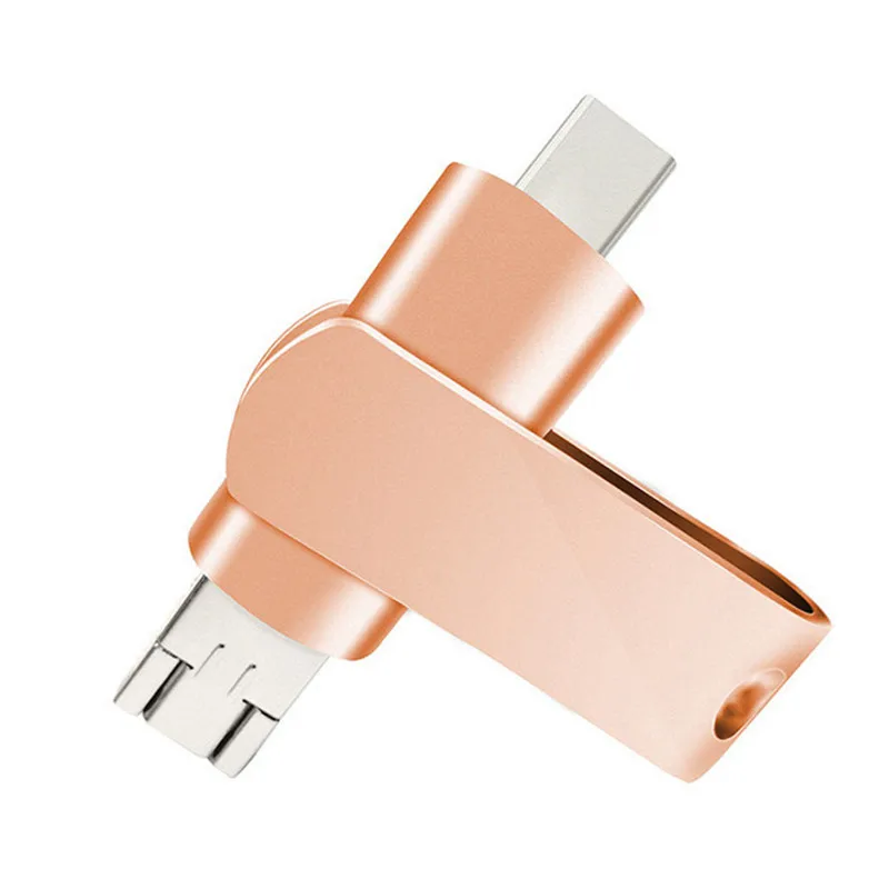 10 шт. 3 в 1 8 ГБ 16 32 OTG металлический USB флэш накопитель Тип C память флешки для